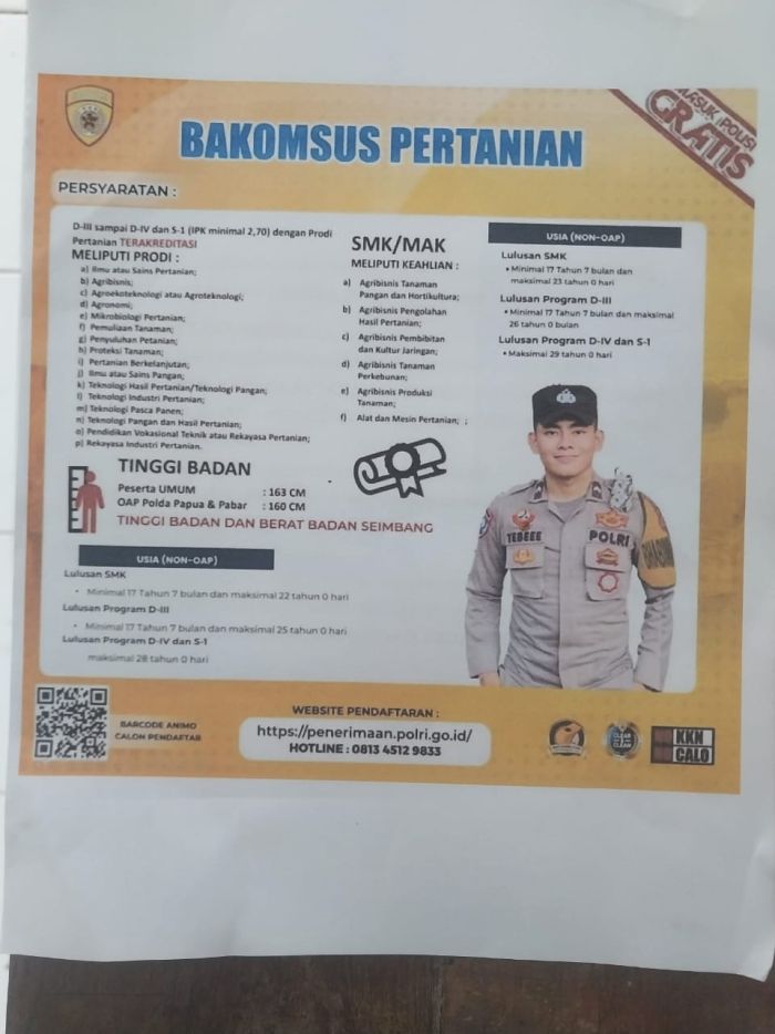 PENGUMUMAN PENDAFTARAN BAKOMSUS PERTANIAN DAN PERIKANAN 01